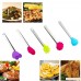 Newbested 5 PCS 5 inch Mini Silicone Tongs Ice Tongs Food Tongs Sugar Tongs Best Kitchen Gadgets - B079FQJ61Y